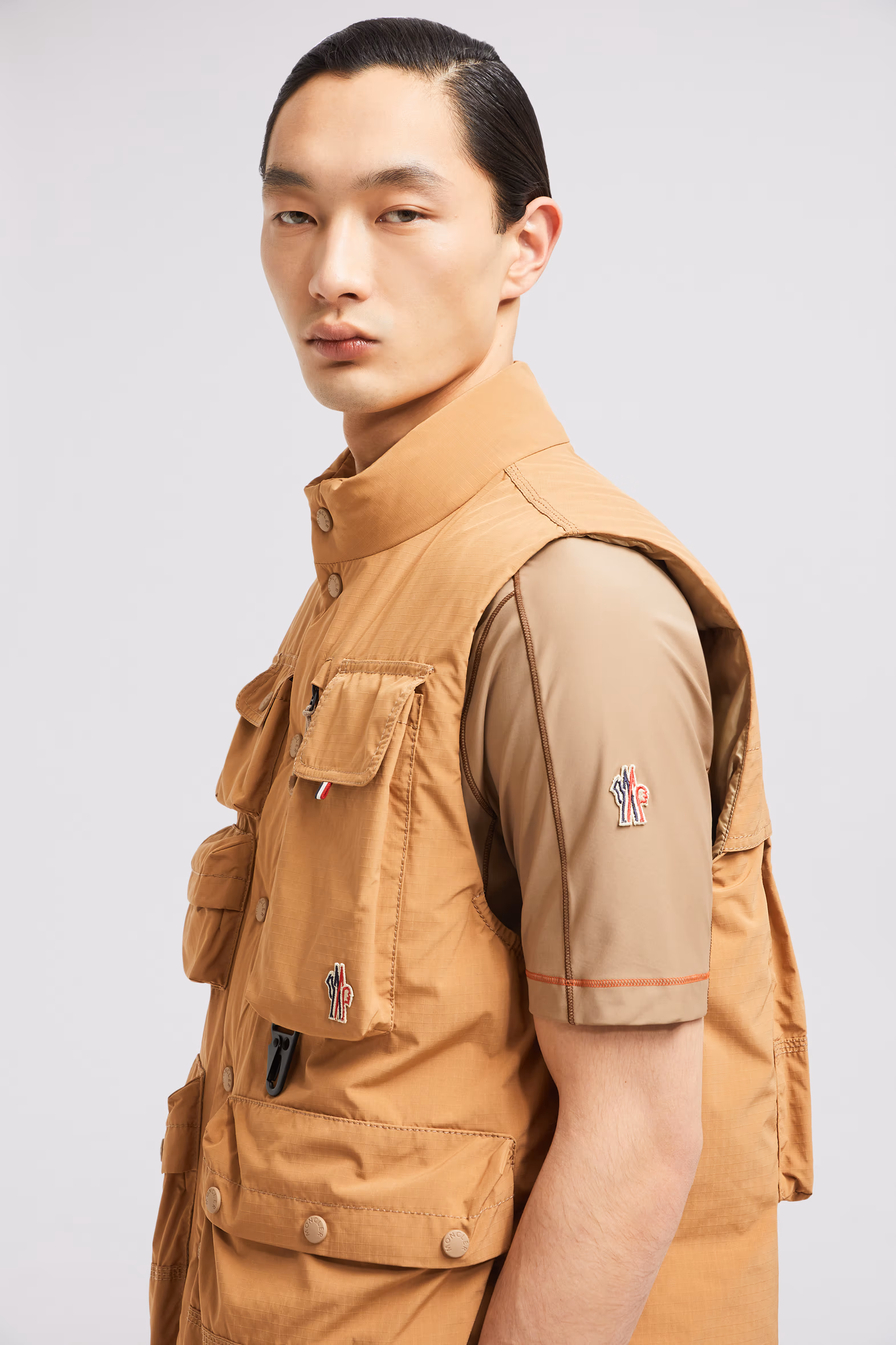 Chaleco plumífero Tongass Hombre Marrón claro Moncler 4